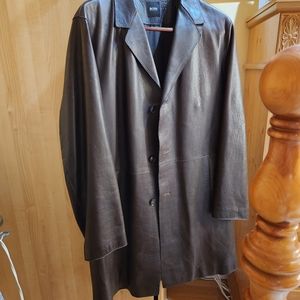 Like new men leather coat